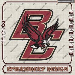 BC Boston College Eagles NCAA Emb Files, Boston College Teams Embroidery Design, NCAA Machine Embroidery Files