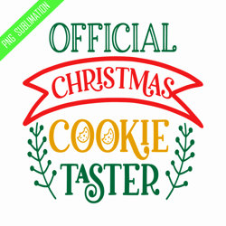 Official christmas cookie taster png