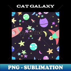 Cat galaxy - Premium Sublimation Digital Download - Enhance Your Apparel with Stunning Detail