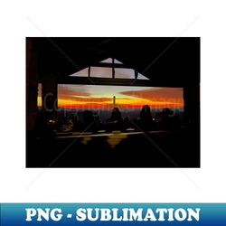 Colorful Red Sky at Pretty Place - Aesthetic Sublimation Digital File - Fashionable and Fearless