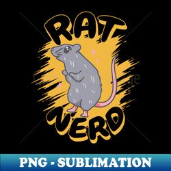 rat nerd - Modern Sublimation PNG File - Perfect for Sublimation Mastery