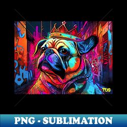 Pug Graffiti Artist 5 - PNG Sublimation Digital Download - Perfect for Personalization