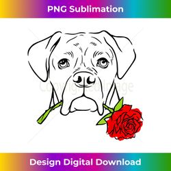 boxer puppy love valentines & mothers day gift boxer lovers - sleek sublimation png download - ideal for imaginative endeavors