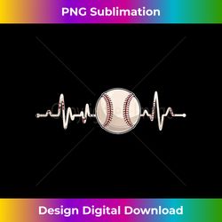 Baseball Heartbeat Love Heart Player Fan Lover - Innovative PNG Sublimation Design - Tailor-Made for Sublimation Craftsmanship