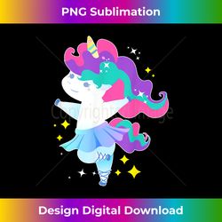 ballet dancer unicorn t shirt ballerina gifts for girls kids - deluxe png sublimation download - immerse in creativity with every design