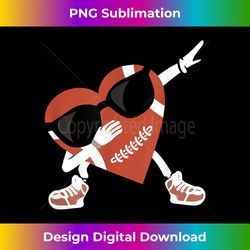 Boys Valentines Day Football Dabbing Heart Footlball Player - Classic Sublimation PNG File - Striking & Memorable Impressions