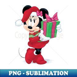 disney minnie mouse christmas box - instant sublimation digital download - unlock vibrant sublimation designs