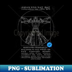Vitruvian Prime twitter verified - PNG Transparent Sublimation Design - Fashionable and Fearless