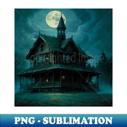 Spooky Abandoned Haunted House - Professional Sublimation Digital Download - Stunning Sublimation Graphics