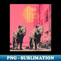 Lions in the street - Exclusive Sublimation Digital File - Defying the Norms