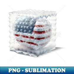 bubble-wrapped democracy protecting americas fragile foundations - png transparent sublimation design - bold & eye-catching