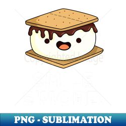 Smile Smore Cute Sweet Food Pun - PNG Sublimation Digital Download - Perfect for Creative Projects