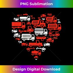 Heart of Trucks Valentine's Day - Edgy Sublimation Digital File - Enhance Your Art with a Dash of Spice