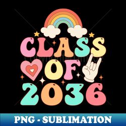 Class Of 2036 Groovy Retro - Artistic Sublimation Digital File - Stunning Sublimation Graphics