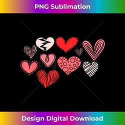 Hearts Pattern Valentines Day Cute Love V-Day Pajama - Sublimation-Optimized PNG File - Pioneer New Aesthetic Frontiers