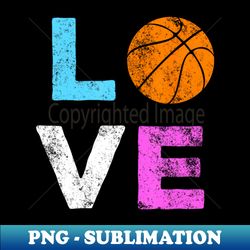 LOVE Basketball American Team Fan - Stylish Sublimation Digital Download - Perfect for Creative Projects