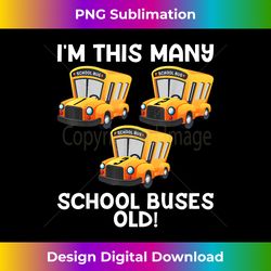 Funny School Bus 3rd Birthday Gift For 3 Years Old Boys Kids - Chic Sublimation Digital Download - Customize with Flair