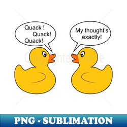 Cool talking Rubber ducks - Elegant Sublimation PNG Download - Unlock Vibrant Sublimation Designs