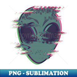 Alien in Distortion - High-Resolution PNG Sublimation File - Bring Your Designs to Life
