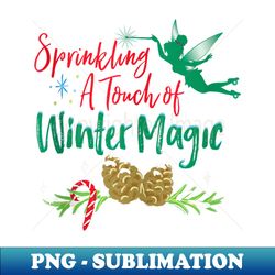 Disney Tinker Bell Christmas Winter Magic - Special Edition Sublimation PNG File - Capture Imagination with Every Detail