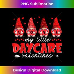 Funny Love My Little Daycare Teacher Valentines Day Gnome - Innovative PNG Sublimation Design - Spark Your Artistic Genius