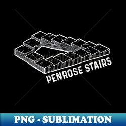 Penrose stairs Impossible staircase - Retro PNG Sublimation Digital Download - Perfect for Personalization
