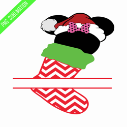 Mickey christmas socks png