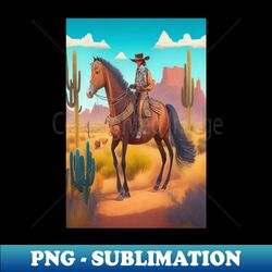 Horse Western - Instant PNG Sublimation Download - Revolutionize Your Designs
