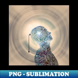 Cyborg - PNG Transparent Sublimation Design - Fashionable and Fearless
