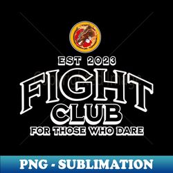 Dragon Fight Club MMA Muay Thai Boxing - Trendy Sublimation Digital Download - Enhance Your Apparel with Stunning Detail