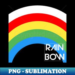 Rainbow Illustration - Exclusive PNG Sublimation Download - Unlock Vibrant Sublimation Designs