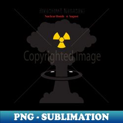 Hiroshima Nakasaki Vector Illustration - 6 August - Modern Sublimation PNG File - Unlock Vibrant Sublimation Designs