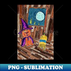 Witch Kitty - Decorative Sublimation PNG File - Unleash Your Inner Rebellion