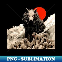 Wolf Once a Wolf Always a Wolf - PNG Sublimation Digital Download - Stunning Sublimation Graphics