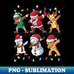 Dabbing Santa Elf Friends Christmas Boys Girls Men Xmas Dab - Premium PNG Sublimation File - Create with Confidence