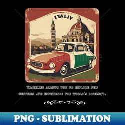 Vintage Graphic car - Aesthetic Sublimation Digital File - Unlock Vibrant Sublimation Designs