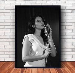 Lana Del Rey Music Poster Canvas Wall Art Family Decor, Home Decor,Frame Option-2