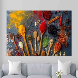 Kitchen Wall Art Kitchen Canvas Wall Art Kitchen Prints Kitchen Artwork Herbs Spices-3