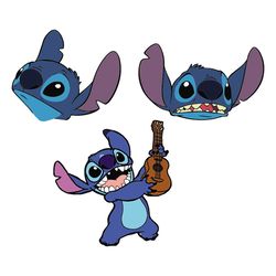 Stitch Bundle File Svg, Disney Svg, Disney Character Svg, Cartoon Character Svg