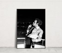 Matty Healy Poster, The 1975 Bar Decor, Black and White Poster, Bar Wall Art, Matty Healy Smoking Poster, Wine Poster, T