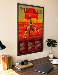 Tyler Childers Poster, Tyler Childers Tour 2023 Poster, Tyler Album Art Print, Tyler Childers Fan Gift, Send In The Houn