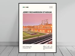 Jerry Richardson Stadium Charlotte 49ers Poster NCAA Art NCAA Stadium Poster Oil Painting Modern Art