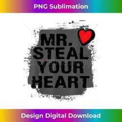 Mr. Steal Your Heart Valentine's Day Boys Son Gifts - Bespoke Sublimation Digital File - Pioneer New Aesthetic Frontiers