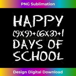 Math Equation Outfit Happy 100 Days Of School Algebra Nerd - Luxe Sublimation PNG Download - Access the Spectrum of Sublimation Artistry