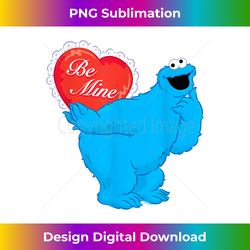 Sesame Street Valentine's Day Be Mine With Cookie Monster - Minimalist Sublimation Digital File - Challenge Creative Boundaries