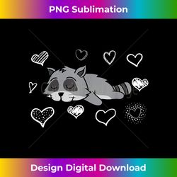Trash Bandit Raccoon Valentine's Day T Kids Gifts - Vibrant Sublimation Digital Download - Animate Your Creative Concepts