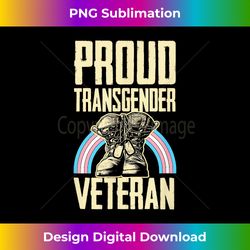 Proud Transgender Veteran Pride Month Veterans Day Soldier - Classic Sublimation PNG File - Reimagine Your Sublimation Pieces
