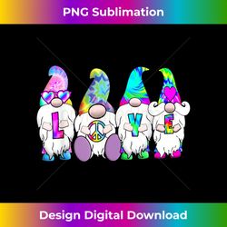 love gnomes hippie tie dye retro vintage hat peace gnome - sublimation-optimized png file - channel your creative rebel