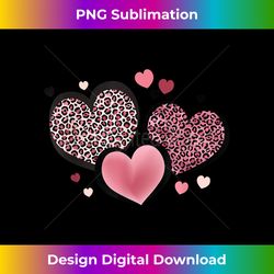 leopard print, pattern in love hearts, pink and reds - sublimation-optimized png file - enhance your art with a dash of spice