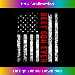 Vintage Best Son Ever American Flag Father's Day - Vibrant Sublimation Digital Download - Animate Your Creative Concepts